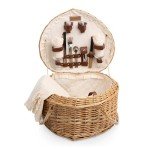 Heart Picnic Basket, (Antique White)