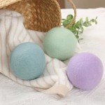 Wool Dryer Balls 3 Pack XL, Natural Fabric Softener New Zealand Wool，Handmade Organic Laundry Dryer Balls, Reusable 1000 Loads,Wrinkles Free, Shorten Drying Time(3 Pack, Colorful）