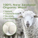 Wool Dryer Balls 3 Pack XL, Natural Fabric Softener New Zealand Wool，Handmade Organic Laundry Dryer Balls, Reusable 1000 Loads,Wrinkles Free, Shorten Drying Time(3 Pack, Colorful）