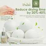 Wool Dryer Balls 3 Pack XL, Natural Fabric Softener New Zealand Wool，Handmade Organic Laundry Dryer Balls, Reusable 1000 Loads,Wrinkles Free, Shorten Drying Time(3 Pack, Colorful）