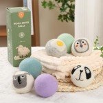 Wool Dryer Balls 3 Pack XL, Natural Fabric Softener New Zealand Wool，Handmade Organic Laundry Dryer Balls, Reusable 1000 Loads,Wrinkles Free, Shorten Drying Time(3 Pack, Colorful）