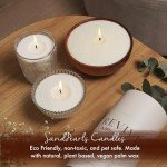 Vanilla Candle 18 Oz - Scented Sand Pearl Candles with Wicks | Refillable, Pearled Candle Sand Powder 100% Safe Vegan Palm Wax Pearls, Non Toxic with 30 Cotton Wick | Bead Candle Refill Making Kit
