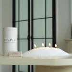 Vanilla Candle 18 Oz - Scented Sand Pearl Candles with Wicks | Refillable, Pearled Candle Sand Powder 100% Safe Vegan Palm Wax Pearls, Non Toxic with 30 Cotton Wick | Bead Candle Refill Making Kit