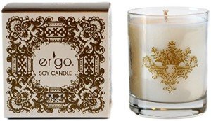 Ergo Soy Candle Pearl Collection, Hand Poured Natural Vegan Soy Wax - Luxuriously Scented White Flower 7 Ounce Candle