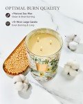 M&SENSE Extra Large Candle Sage Citrus Scented, 3-Wick 35oz 150H Long Lasting Candle, Natural Soy Wax Aromatherapy Candle for Stress Relief, Home Fragrance Housewarming Gifts Candle for Home Decor