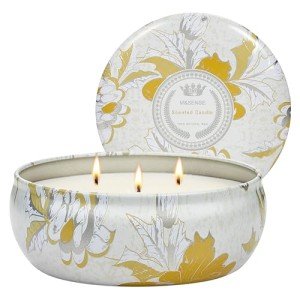 M&SENSE Sunkissed Citrus Scented Candles Large 3 Wick Soy Tin Candle, Over 40 Hour Burning Time, 102% Natural Vegan Wax Relaxing Aromatherapy Aesthetic Candle Gift for Women Men