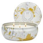 M&SENSE Sunkissed Citrus Scented Candles Large 3 Wick Soy Tin Candle, Over 40 Hour Burning Time, 102% Natural Vegan Wax Relaxing Aromatherapy Aesthetic Candle Gift for Women Men