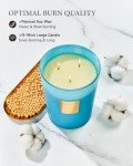 M&SENSE Ocean Escape Scented Candle 35oz 150H Burn Time Long Lasting, 3-Wick Natural Aromatherapy Candle Highly Scented, Home Fragrance Housewarming Gifts