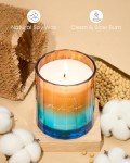 M&SENSE Summer Ocean Scented Candle, 10.6oz Natural Soy Wax 60-Hour Slow Burning Non Toxic Aromatherapy Summer Candle for Home Decor & Bath, Luxury Gifts