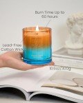 M&SENSE Summer Ocean Scented Candle, 10.6oz Natural Soy Wax 60-Hour Slow Burning Non Toxic Aromatherapy Summer Candle for Home Decor & Bath, Luxury Gifts