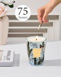 M&SENSE Jasmine Garland Scented Natural Soy Wax Candle, 14.1oz 60 Hours Long Lasting Slow Burning Candles for Home Decor, Aromatherapy Candle for Stress Relief
