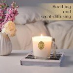 M&SENSE Luxury Colored 10.2 oz Soy Wax Candle | Jasmine Scented | 55 Hour Burn Home Scented|Candle Gift for Women and Men