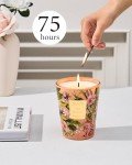 M&SENSE Peony Blush Sude Scented Natural Soy Wax Candle, 14.1oz 60 Hours Long Lasting Slow Burning Candles for Home Decor, Aromatherapy Candle for Stress Relief