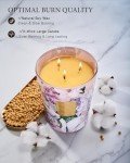 M&SENSE Moonlight Tuberose Large Candles for Home Scented, Natural Soy Long Lasting Slow Burning Candle 35oz 150 Hours Burn, Organic Relaxing Aromatherapy Candle Appreciation Gift for Women