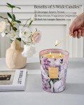 M&SENSE Moonlight Tuberose Large Candles for Home Scented, Natural Soy Long Lasting Slow Burning Candle 35oz 150 Hours Burn, Organic Relaxing Aromatherapy Candle Appreciation Gift for Women