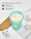 M&SENSE Summer Sea Air Scented Candle, 35 OZ Extra Large 3 Wick Natural Soy Wax Candles 150 Hours Long Lasting Slow Burning, Candles Gift for Spring Home Decor