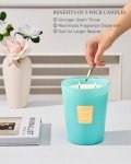 M&SENSE Summer Sea Air Scented Candle, 35 OZ Extra Large 3 Wick Natural Soy Wax Candles 150 Hours Long Lasting Slow Burning, Candles Gift for Spring Home Decor