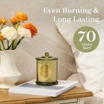 M&SENSE Two Wicks Luxury 12.7oz Natural Soy Wax Candle,Sage Eucalyptus Scent,Elegant Home Fragrance for Him & Her