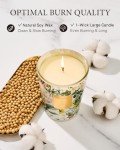 M&SENSE Sage Citrus Scented Natural Soy Wax Candle, 14.1oz 60 Hours Long Lasting Slow Burning Candles for Home Decor, Aromatherapy Candle for Stress Relief