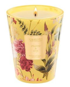 M&SENSE Orange Goji Scented Natural Soy Wax Candle, 14.1oz 60 Hours Long Lasting Slow Burning Candles for Home Decor, Aromatherapy Candle for Stress Relief