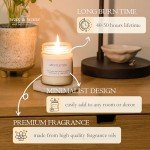 Wax & Wane Mistletoe Holiday Modern 8oz Handmade Candle For Men and Women - Long Burning 40+ Hours Candles For Home, Bedroom, and Bathroom - 100% Natural Soy Candles Made in the USA