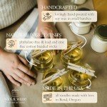 Wax & Wane Winter Scented Candle Set of 3-4oz Handmade Candles For Men and Women - Long Burning 25+ Hours Candles For Home, Bedroom, and Bathroom - 100% Natural Soy Candles Made in the USA