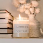 Wax & Wane Winter Scented Candle Set of 3-4oz Handmade Candles For Men and Women - Long Burning 25+ Hours Candles For Home, Bedroom, and Bathroom - 100% Natural Soy Candles Made in the USA