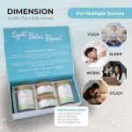 BB Candles Coastal Essentials Scented Candle Gift Set, Decorative Candles for Home Decor, Long Burning Candles Set - 4 Candles 74 Value (Beach Linen, Paradise, Coral Reef, and Coastal Pear)