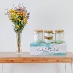 BB Candles Coastal Essentials Scented Candle Gift Set, Decorative Candles for Home Decor, Long Burning Candles Set - 4 Candles 74 Value (Beach Linen, Paradise, Coral Reef, and Coastal Pear)