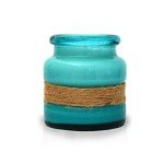 BB Candles Mermaid Island Hand Poured Candle, Turquoise Bay Glass, Coastal Pear Scent, Natural Soy Artisan Candle, Fragrant Coastal Candle with Strong Scents, 13oz, 80+ Hours Burn Time