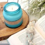 BB Candles Mermaid Island Hand Poured Candle, Turquoise Bay Glass, Coastal Pear Scent, Natural Soy Artisan Candle, Fragrant Coastal Candle with Strong Scents, 13oz, 80+ Hours Burn Time