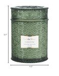 LA JOLIE MUSE Scented Candles Eucalyptus & Alpine Sage, Large Wood Wicked Candles, Decorative Candles in Glass, Natural Soy Wax, 90 Hours Long Burning, 19oz