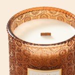 LA JOLIE MUSE Hearth & Velvet Flames Scented Candles, Christmas Candles for Home Scented, Warm Holiday Candles Gifts for Women, Wood Wicked Large Jar Candles for Home Scented, Long Burning Time, 19 Oz