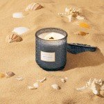 LA JOLIE MUSE Summer Marine Scented Candle, Ocean Candle Gift, Natural Soy Candles for Home Scented, Long Burning Time, Large Glass Jar Candles, 19 Oz