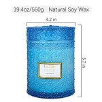 LA JOLIE MUSE Summer Marine Scented Candle, Ocean Candle Gift, Natural Soy Candles for Home Scented, Long Burning Time, Large Glass Jar Candles, 19 Oz