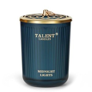 Jar Candles for Home Scented, Aromatherapy Candles Gifts for Women & Men, Natural Soy Candle, 8.4oz Traditional Style, Midnight Lights