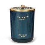 Jar Candles for Home Scented, Aromatherapy Candles Gifts for Women & Men, Natural Soy Candle, 8.4oz Traditional Style, Midnight Lights