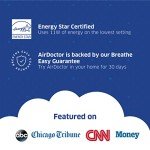 AIRDOCTOR AD1000 HEPA Air Purifier | Perfect for Guest Rooms, Kids' Bedrooms and Home Offices | Circulates the Air in 285 sq. ft. 4x/hour