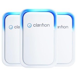 Clarifion - Air Ionizers for Home (3 Pack), Negative Ion Filtration System, Quiet Air Freshener for Bedroom, Office, Kitchen, Portable Air Filter Odor, Smoke Dust, Pets, Eliminator, Mini Air Cleaner
