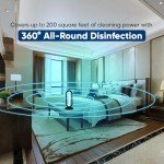 Swissklip HaloClean UV Original, Home Disinfection Device, Dust Mites Remover, UV Light Sanitizer, Ultraviolet Sanitizer for Home, Room & Kitchen, Ultraviolet Light with 4 Speed Timings