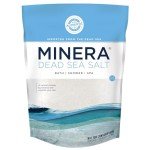 Minera Dead Sea Salt, 100% Pure & Natural, 2 lbs. Fine Grain (0-1.7 mm) Bulk Bag, Easily Dissolving Dead Sea Salts for Soaking & Bathing, Skin Nourishing Fine Sea Salt, Unscented