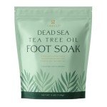 Yareli Tea Tree Oil Foot Soak, Dead Sea Magnesium Bath Salt Flakes with Essential Oils, 3lb