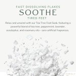 Yareli Tea Tree Oil Foot Soak, Dead Sea Magnesium Bath Salt Flakes with Essential Oils, 3lb