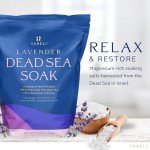 Yareli Dead Sea Bath & Foot Soak, Lavender Magnesium Bath Salt Flakes, Alternative to Epsom Salt, 5lbs with Over 250,000mg of Elemental Magnesium Per Bag