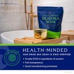 Yareli Dead Sea Bath & Foot Soak, Eucalyptus Magnesium Bath Salt Flakes, Alternative to Epsom Salt, 5lbs with Over 250,000mg of Elemental Magnesium Per Bag