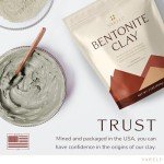 YARELI Bentonite Clay Powder Facial Mask & Cleansing Bath, Pure Indian Healing Clay, 2lb (32oz)