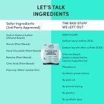 Zero Trace Dishwasher Detergent Eco-Friendly Sheets for Dish Washing - Plant Powered Technology - More Efficient than Dishwasher Pods or Tablets (38 Sheets)