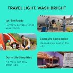 Zero Trace Dishwasher Detergent Eco-Friendly Sheets for Dish Washing - Plant Powered Technology - More Efficient than Dishwasher Pods or Tablets (38 Sheets)