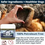4Legger Certified Organic Dog Paw Balm Heals, Repairs, Moisturizes, Restores Dry, Cracked Paws, Elbows, Snout, Creates Protective Barrier Against Snow, Ice All-Natural Paw Protector, Vegan, USA Made