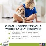 4Legger Organic Dog Shampoo, Dry, Itchy Skin and Coat Relief, Coconut Oil, Lemongrass Hemp Dog Shampoo, Puppy Shampoo 16 oz
